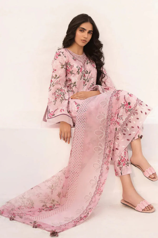 Baroque Khaddar 3PC Printed A0449   IN