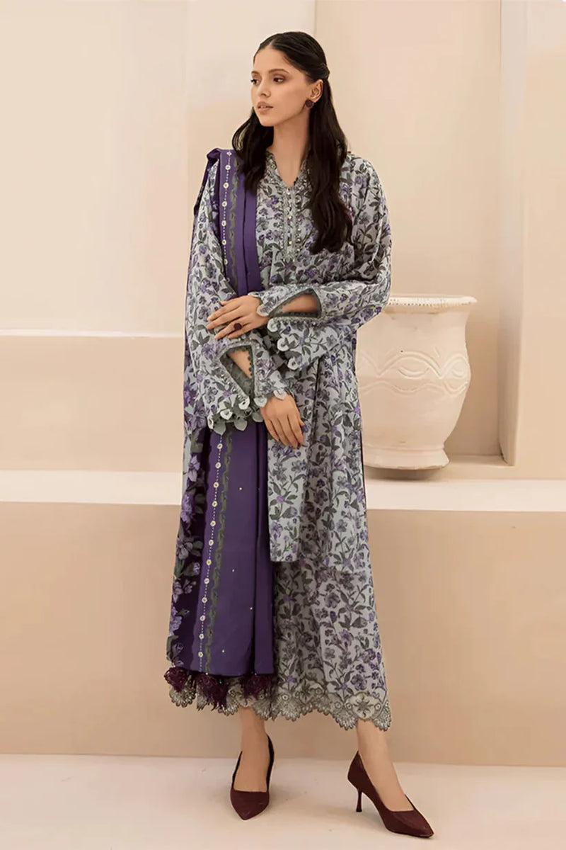 Baroque Khaddar 3PC Printed A0442  IN