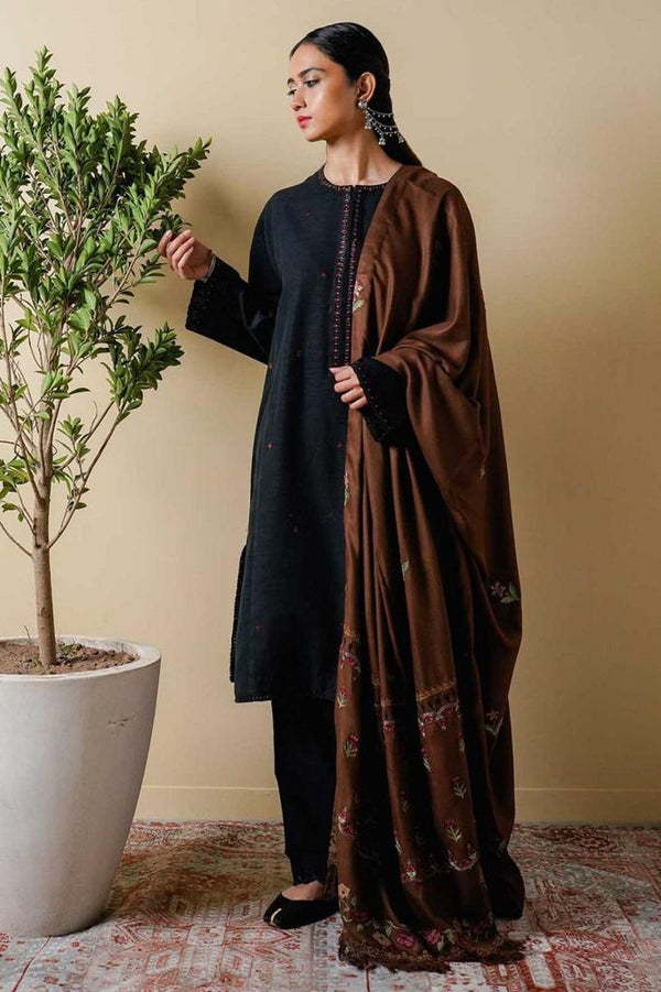 ZARA SHAJAHAN 3PC EMBROIDERED WINTER 09MW